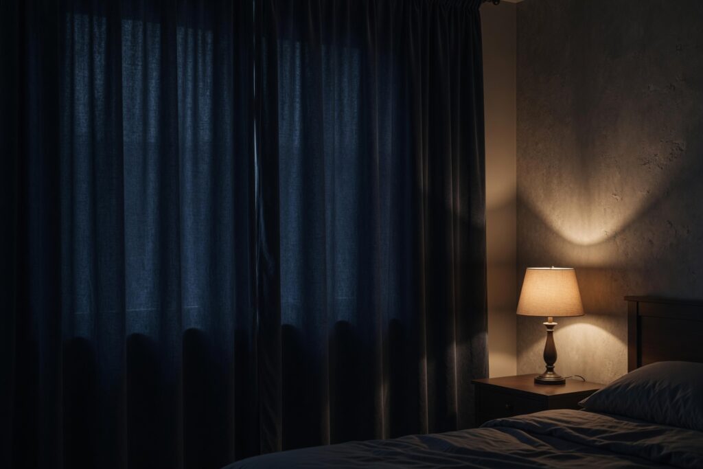 bedroom curtains