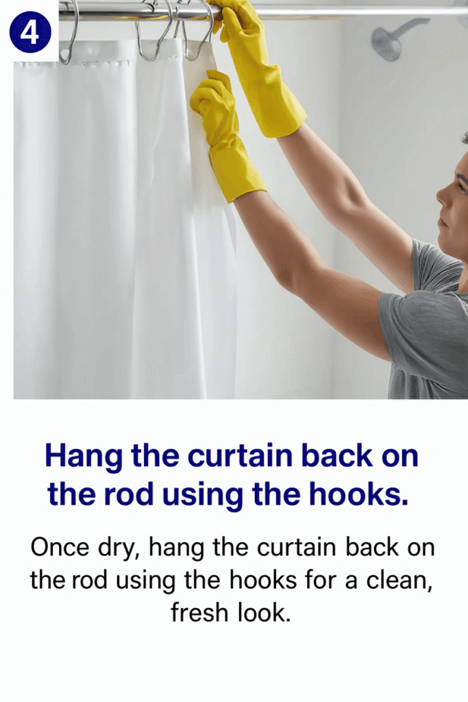 how o clean a shower curtains