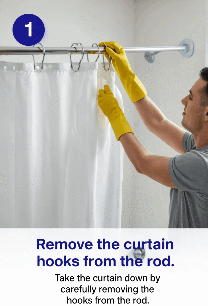how to clean a shower curtains