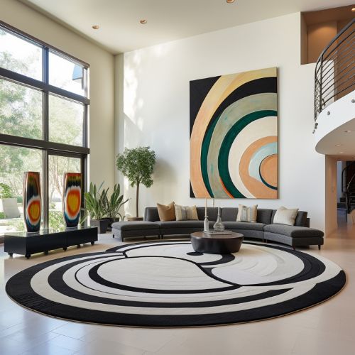 color and pattern of rugs
