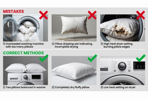 how to wash a pillow