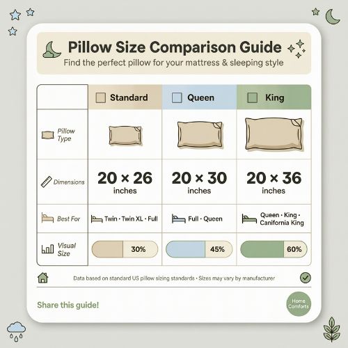 standard pillow case size