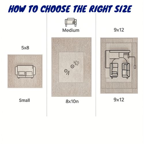 how to choose the right size of rugs