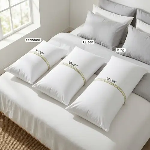 standard pillow case size