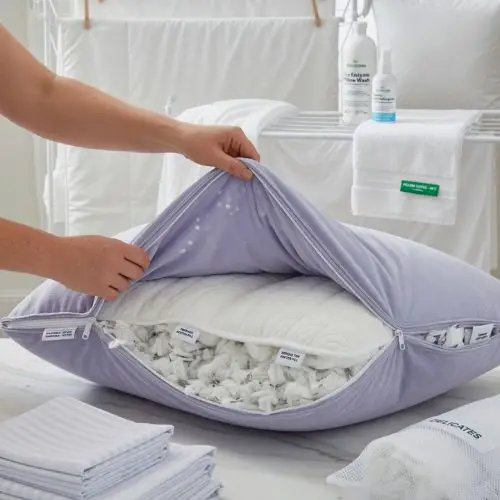 washable cover adjustable pillow 