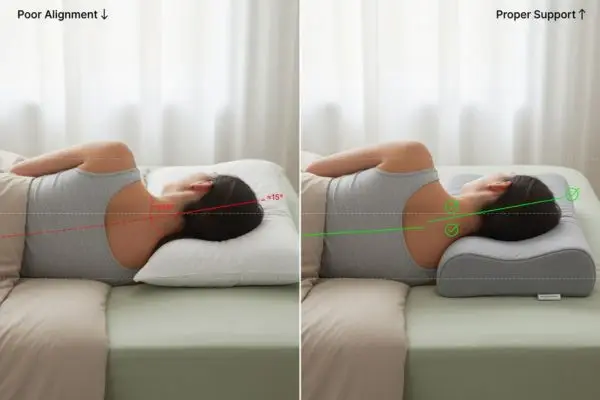 Memory foam pillow