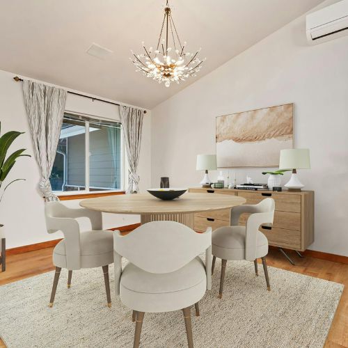 wool dining room  rug 