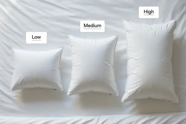 Different pillow heights to prevent neck pain from sleeping wrong

