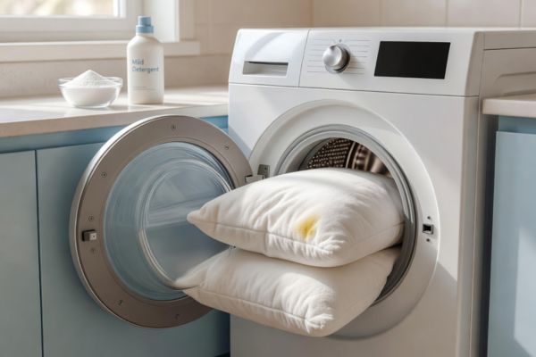 how to wash a pillow