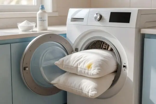 how to wash a pillow