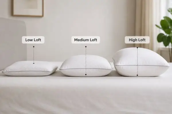 Different pillow heights that affect neck pain after sleeping wrong

