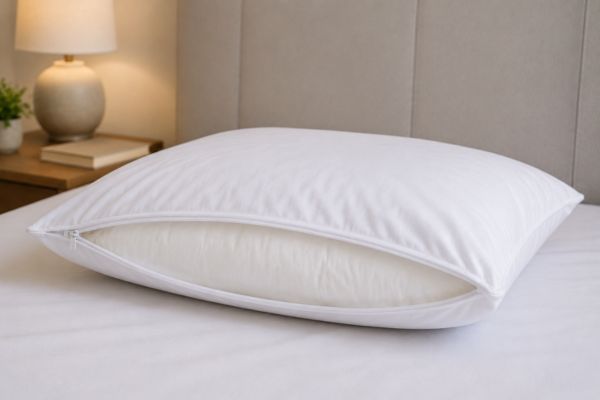 Pillow inside protective cover to extend lifespan

