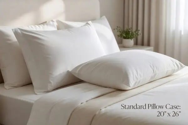 standard pillow case size