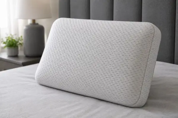 Bear Pillow Review (2026): My Honest 60‑Night Experience 4 Bear pillow showing firm structure and shape retention