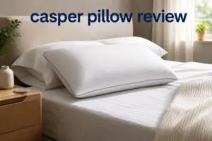 Casper Original pillow on a neatly made bed in bright natural morning light