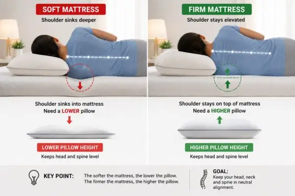 Mattress firmness affecting best affordable sleeping pillow for neck pain

