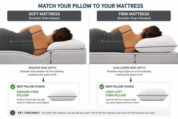 How mattress firmness affects firm pillow support for side sleepers

