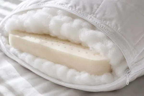 Pluto Pillow Review (2026): My Honest 70‑Night Custom Test 4 Down-alternative fiber layer inside Pluto custom pillow