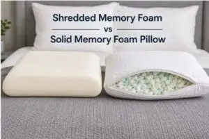 Shredded Memory Foam vs Solid Memory Foam Pillow