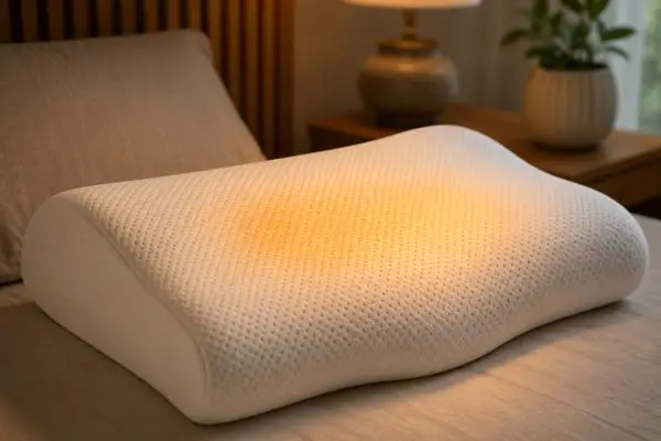 Sutera Pillow Review (2026): My Honest Experience After 45 Nights 6 Memory foam pillow illustrating potential heat retention during sleep