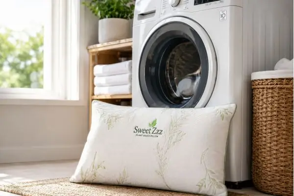 Machine washable Sweet Zzz plant-based pillow

