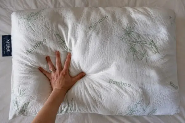 My 45-Night Reality Check: Xtreme Comforts Shredded Memory Foam Pillow – The Truth About Adjustability 3 Xtreme Comforts shredded memory foam pillow showing lumpy, uneven texture across surface